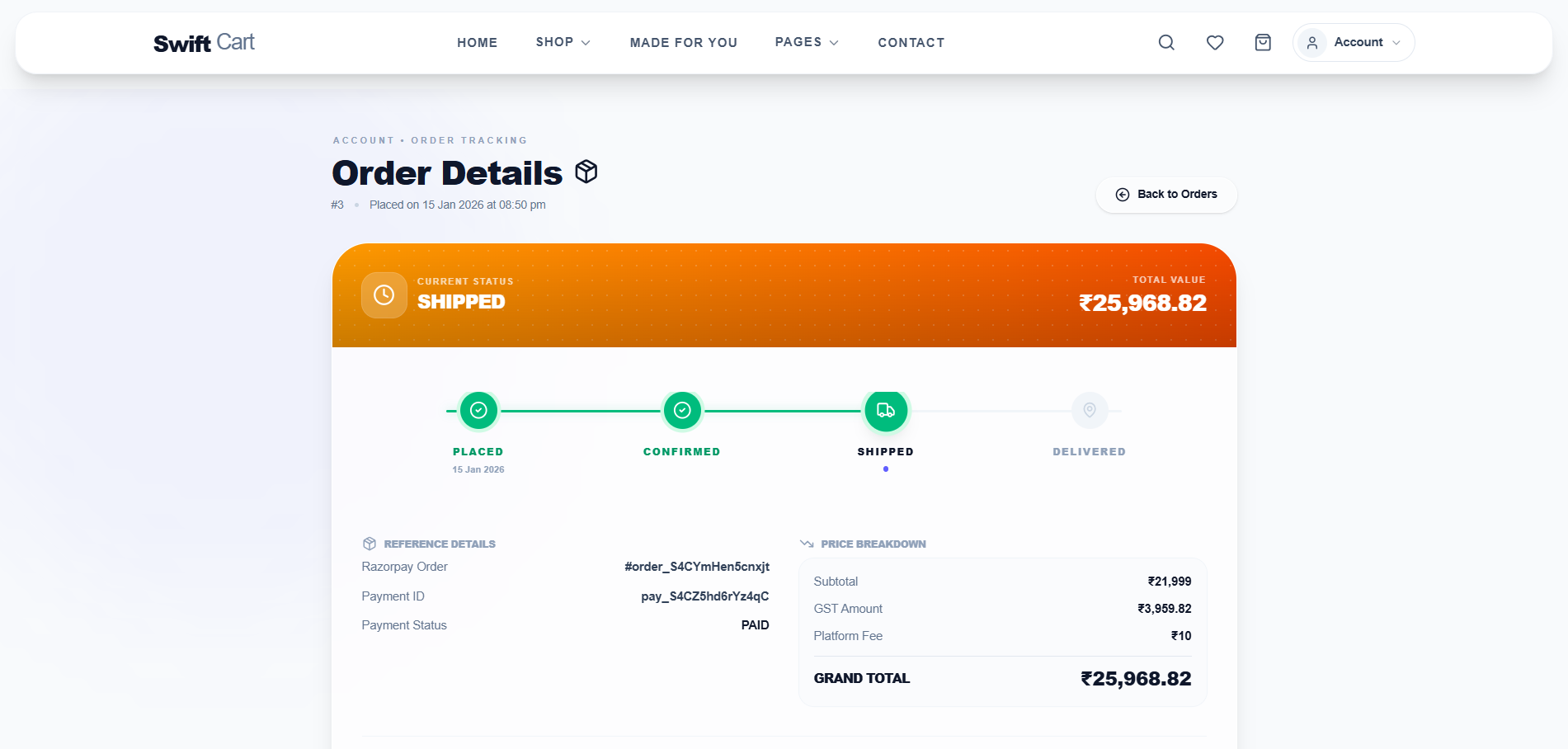 SwiftCart: AI-Powered Full-Stack E-Commerce Platform view 4